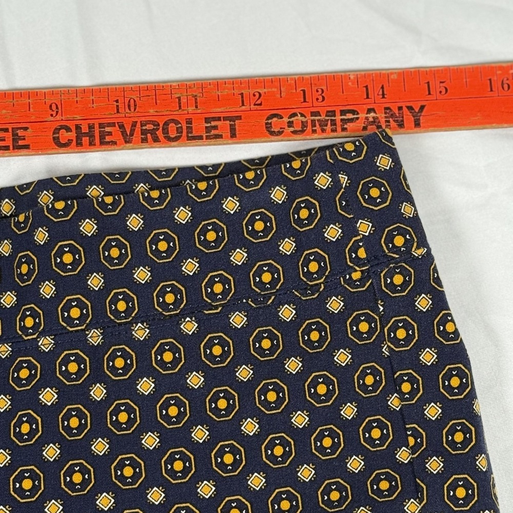 Talbots Essex Pants 2 Geometric Print Stretch Ankle Slim Career Workwear Office - Picture 8 of 12